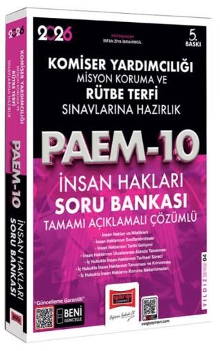 2026 PAEM Komiser Yardımcılığı ve Rütbe Terfi Sınavlarına Hazırlık İnsan Hakları Soru Bankası | Yargı Yayınevi (Ciltsiz) - Resim 1