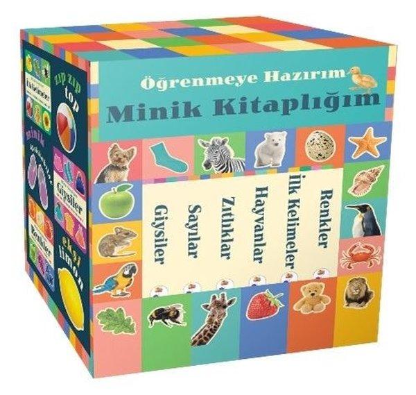 Minik Kitaplığım - Öğrenmeye Hazırım Seti - 6 Kitap Takım Kutulu | İndigo Çocuk (Ciltli) - Resim 1