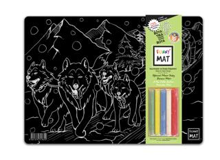 Funny Mat Kızak Köpekleri - Uçurtmalar (2 Paket 5'li Tebeşirli) | Akademi Çocuk - Resim 1