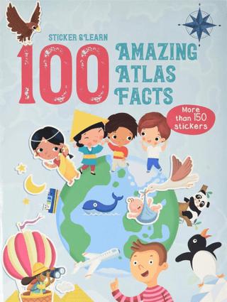 100 Facts Sticker and Learn: Amazing Atlas Facts | Yoyo Books (Ciltli) - Resim 1