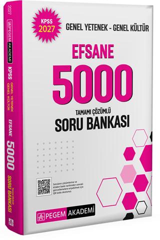 2027 KPSS Genel Yetenek Genel Kültür Efsane 5000 Soru Bankası | Pegem Akademi Yayıncılık (Ciltsiz) - Resim 1