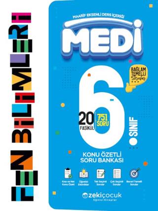 6. Sınıf Medi Fen Bilimleri Konu Özetli Soru Bankası | Zekiçocuk Eğitici Kitaplar (Ciltsiz) - Resim 1