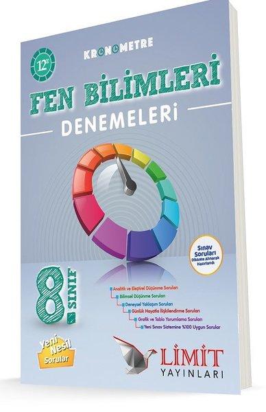 8. Sınıf Kronometre 12'li Fen Bilimleri Denemeleri | Limit Yayınları (İnce Kapak) - Resim 1