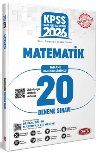 2026 KPSS Ultra Serisi Matematik 20 Deneme Sınavı | Data Yayınları (Ciltsiz) - Resim 1