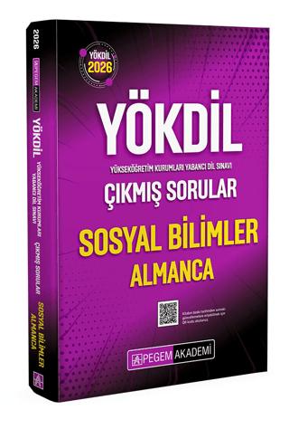 2026 YÖKDİL Sosyal Bilimler Almanca Çıkmış Sorular | Pegem Akademi Yayıncılık (Ciltsiz) - Resim 1