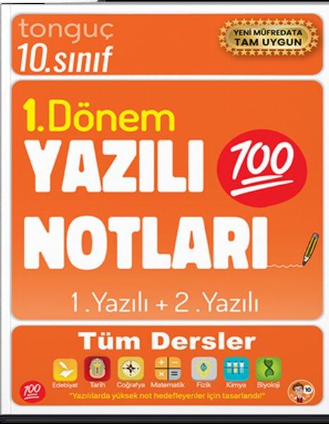 10. Sınıf Yazılı Notları 1.Dönem 1 ve 2. Yazılı | Tonguç Akademi (İnce Kapak) - Resim 1
