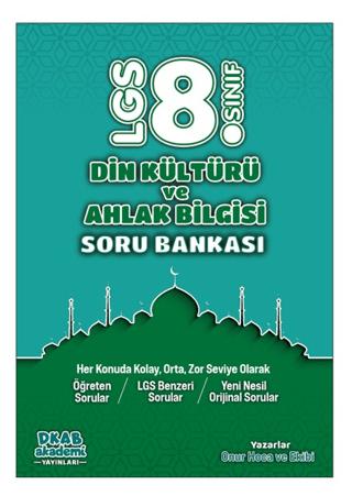 8. Sınıf Din Kültürü ve Ahlak Bilgisi Soru Bankası | DKAB Akademi Yayınları (Ciltsiz) - Resim 1