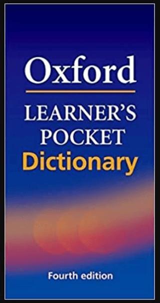 Oxford's Learner's Pocket Dictionary