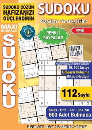 Maxi Bulmaca Sudoku 25 | Maxi Yayıncılık (Ciltsiz) - Resim 1