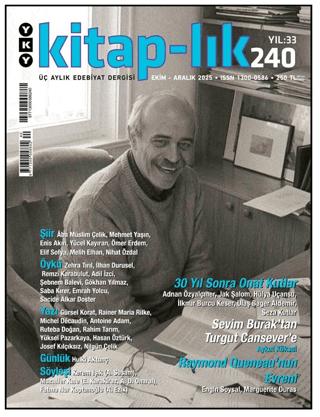 Kitap-lık Dergisi Sayı: 240 Ekim- Aralık 2025 | Yapı Kredi Yayınları (Ciltsiz) - Resim 1