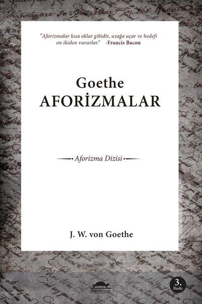 Goethe - Aforizmalar | Maya Kitap (İnce Kapak) - Resim 1
