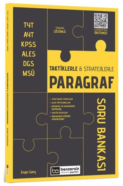TYT AYT KPSS ALES DGS MSÜ Taktiklerle ve Stratejilerle Paragraf Soru Bankası | Benzersiz Akademi Yayınları (İnce Kapak) - Resim 1