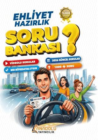 Ehliyet Hazırlık Soru Bankası | Anadolu Yayıncılık (Ciltsiz) - Resim 1