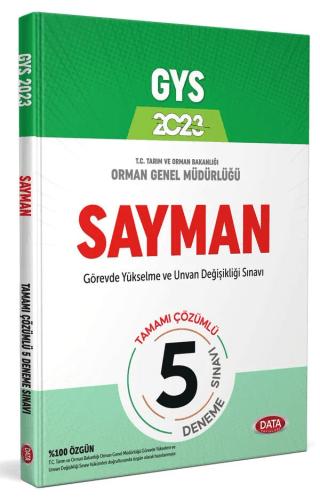 Orman Genel Müdürlüğü Sayman Görevde Yükselme Sınavı Tamamı Çözümlü 5 Deneme | Data Yayınları (Ciltsiz) - Resim 1