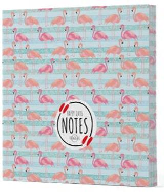 Flamingo 1 - Çizgisiz Yan Boyamalı Defter | Vivago Art - Resim 1