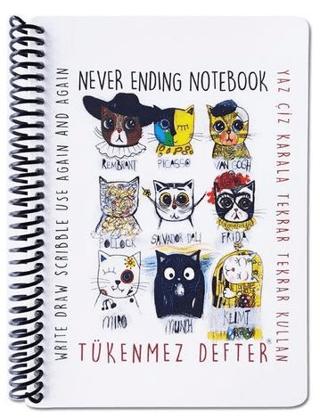 Tükenmez Not Defteri-4 Ressam Kediler | Akademi Çocuk - Resim 1