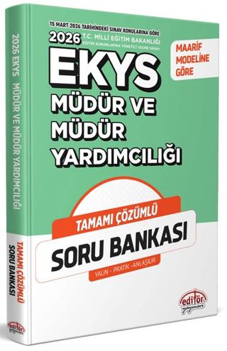2026 MEB EKYS Müdür ve Müdür Yardımcılığı Çözümlü Soru Bankası