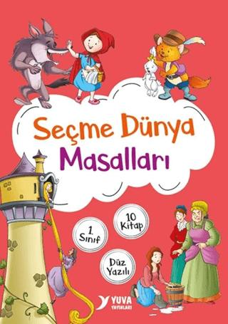 1. Sınıf Seçme Dünya Masalları Düz Yazılı - 10 Kitap