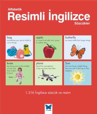 Alfabetik Resimli İngilizce Sözcükler | Mavi Kelebek Yayınları (Ciltsiz) - Resim 1