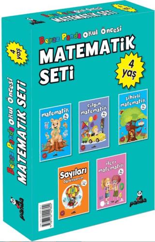 Okul Öncesi 4 Yaş Matematik Seti (5 Kitap) | Beyaz Panda Yayınları (Ciltsiz) - Resim 1