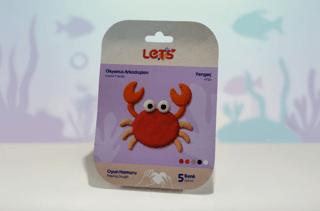 Let’s Mini Changelle 5 Renk Okyanus Arkadaşları Yengeç Oyun Hamuru 120g | Lets - Resim 1