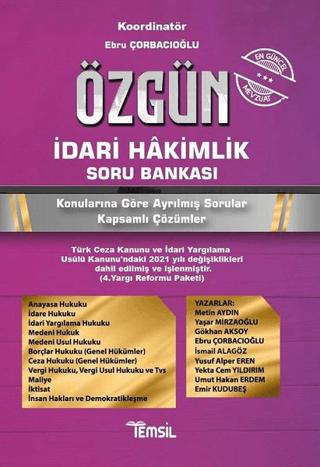 Özgün İdari Hakimlik Soru Bankası | Temsil Kitap (Ciltsiz) - Resim 1