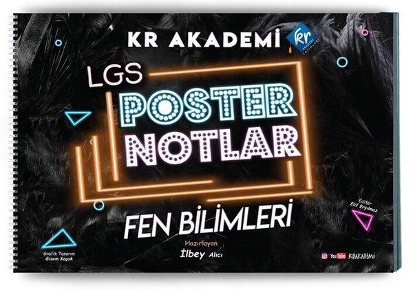 LGS Fen Bilimleri Poster Notlar | KR Akademi (İnce Kapak) - Resim 1