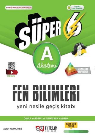 6. Sınıf Süper Fen Bilimleri Soru Kitabı Yeni Nesil (A) | Nitelik Yayınları (Ciltsiz) - Resim 1