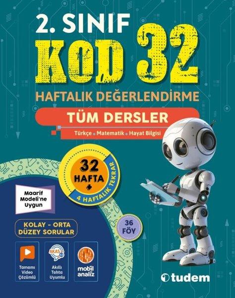 Tüm Dersler 2.Snf Kod 32 (Haftalık Değrl.) | Tudem Yayınları - Ders Kitapları (İnce Kapak) - Resim 1