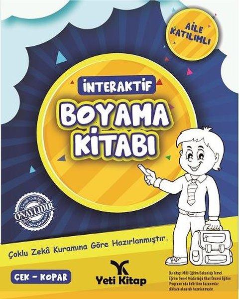 İnteraktif Boyama Kitabı 1 | Yeti Kitap (İnce Kapak) - Resim 1