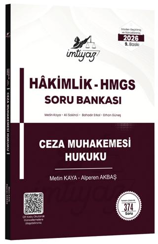 2026 HMGS Hakimlik Ceza Muhakemesi Hukuku Soru Bankası