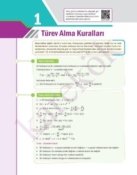 Türev Sıfır | Karekök Eğitim Yayın (İnce Kapak) - Resim 2