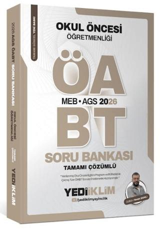2026 MEB AGS ÖABT Okul Öncesi Öğretmenliği Soru Bankası Tamamı Çözümlü | Yediiklim Yayınları (Ciltsiz) - Resim 1