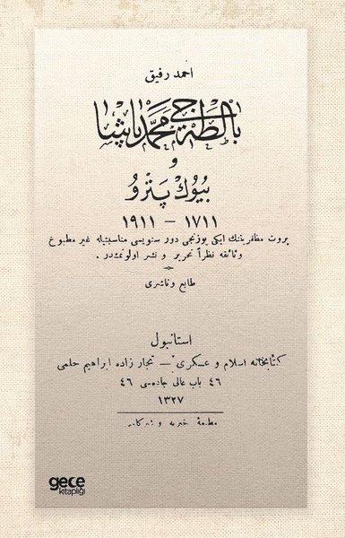 Baltacı Mehmed Paşa ve Büyük Pedro - Osmanlıca | Gece Kitaplığı (İnce Kapak) - Resim 1