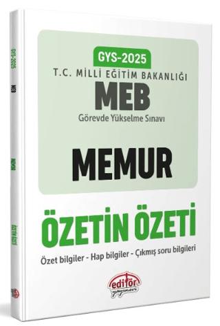 Milli Eğitim Bakanlığı Memur GYS Özetin Özeti