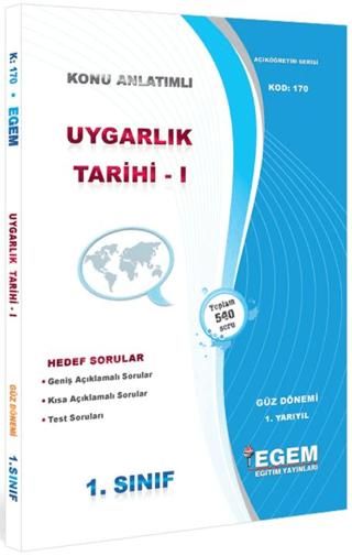 1. Sınıf 1. Yarıyıl Uygarlık Tarihi 1 Konu Anlatımlı Soru Bankası - Kod 170