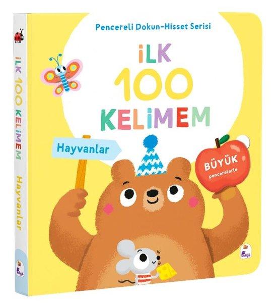 İlk 100 Kelimem - Hayvanlar - Pencereli Dokun - Hisset Serisi | İndigo Çocuk (Ciltli) - Resim 1