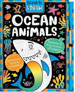 Scratch And Draw - Ocean Animals | IMAGINE THAT (Ciltli) - Resim 1