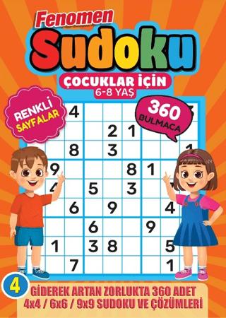 Fenomen Çocuklar için Sudoku 6-8 Yaş - 4 | Maxi Yayıncılık (Ciltsiz) - Resim 1