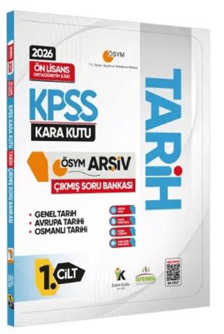 2026 KPSS Önlisans/Ortaöğretim Tarihin Kara Kutusu 1.Cilt ÖSYM Çıkmış Soru Bankası Konu Özetli Çözüm