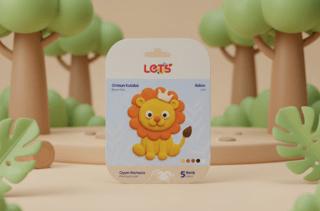 Let’s Mini Changelle 5 Renk Orman Kulübü Aslan Oyun Hamuru 120g | Lets - Resim 1