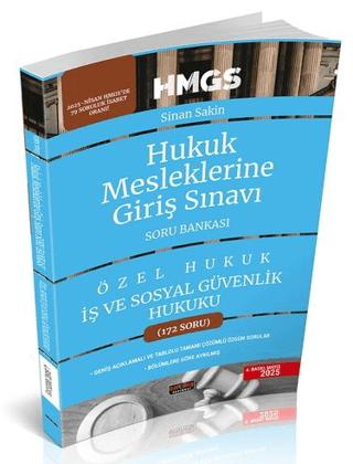 HMGS İş ve Sosyal Güvenlik Hukuku Soru Bankası | Savaş Yayınevi (Ciltsiz) - Resim 1
