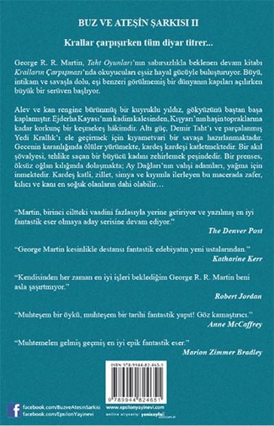 Kralların Çarpışması Kısım 2 | Epsilon Yayınevi - Bestseller Dizisi (İnce Kapak) - Resim 2