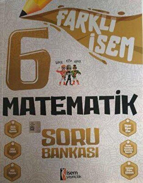 2024 6.Sınıf Matematik Farklı İsem Soru Bankası | İsem Yayıncılık - Ortaokul (İnce Kapak) - Resim 1