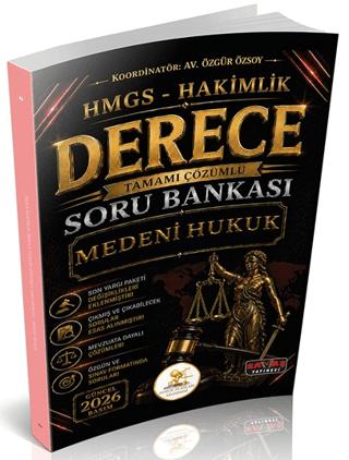HUKAL HMGS-Hakimlik Derece Medeni Hukuk Soru Bankası | Savaş Yayınevi (Ciltsiz) - Resim 1