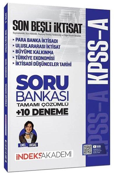2026 KPSS A Grubu İktisat Son Beşli Soru Bankası ve 10 Deneme Çözümlü | İndeks Akademi (İnce Kapak) - Resim 1