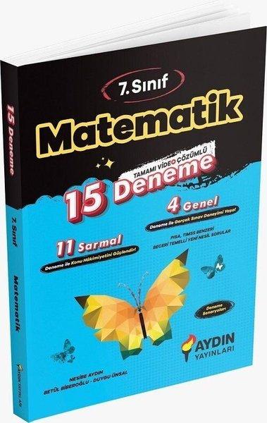 7. Sınıf Matematik 15 Deneme | Aydın Yayınları (İnce Kapak) - Resim 1