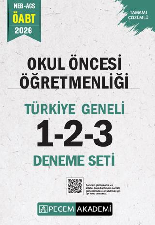 2026 MEB AGS ÖABT Okul Öncesi Öğretmenliği Tamamı Çözümlü Türkiye Geneli 1-2-3 (3'lü Deneme Seti)