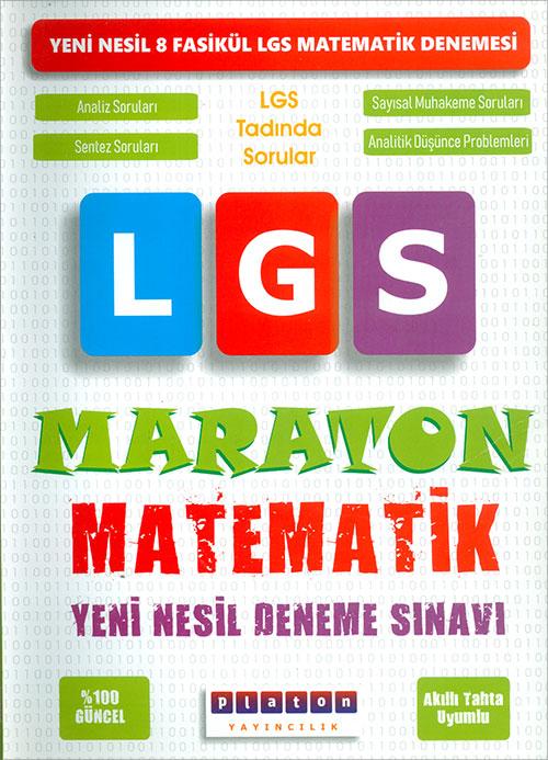 8. Sınıf LGS Matematik 8 li Maraton Denemeler Platon Yayıncılık - Resim 1