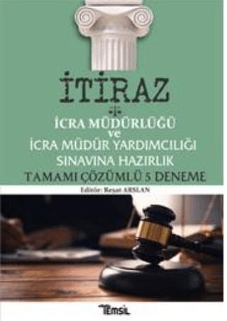 İcra Müdürlüğü Ve İcra Müdür Yardımcılığı Sınavına Hazırlık Tamamı Çözümlü 5 Deneme | Temsil Kitap (Ciltsiz) - Resim 1